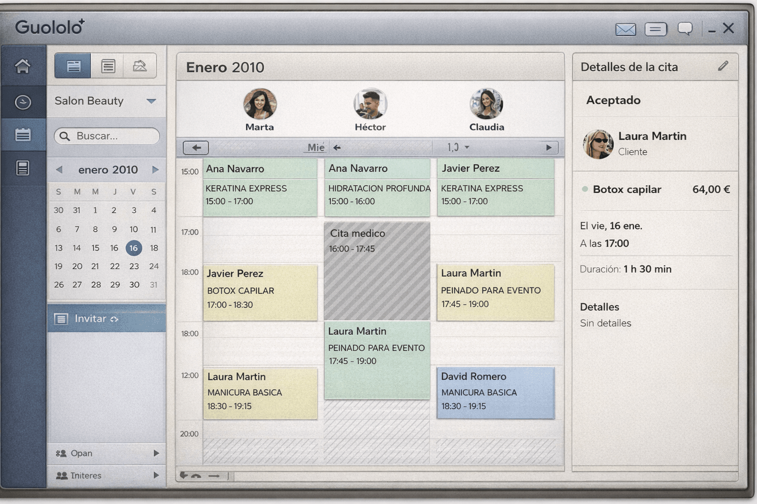 Comparativa de interfaz antigua